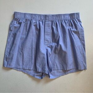 J Crew Factory Blue Boxer Shorts Mens Size XL